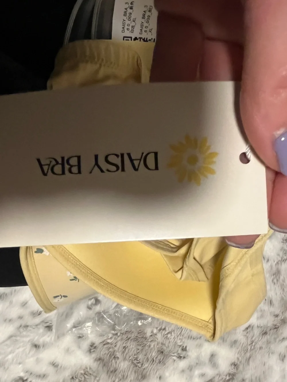 NWT Daisy Bra-Ultimate Lift-Yellow Floral Front Closure Bra - Yellow-XL - Picture 4 of 5